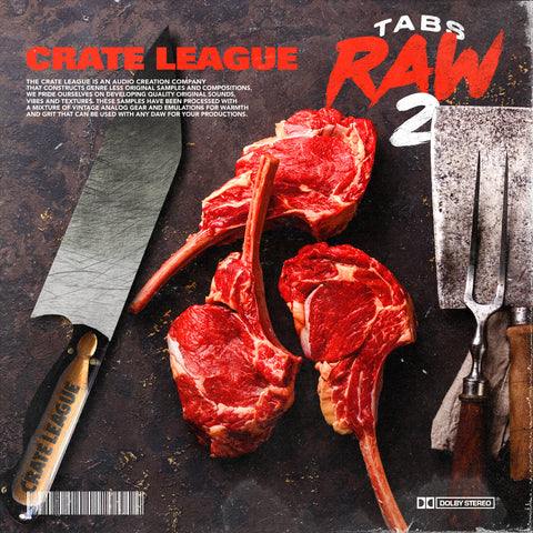 THE CRATE LEAGUE - TABS RAW DRUM BREAKS VOL. 2